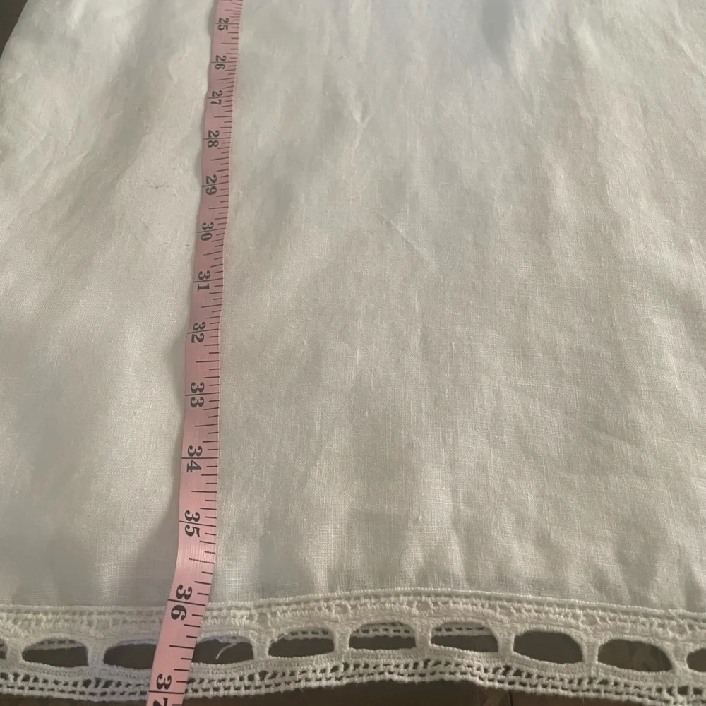 Ann Taylor White 100% linen Crochet Eyelet dress.New without tag. - Picture 10 of 10